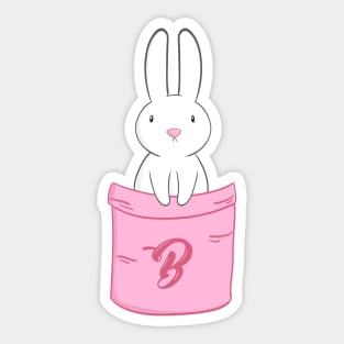 Bunny pocket Sticker